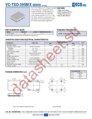 VC-TXO-39SMX-100-TR datasheet  